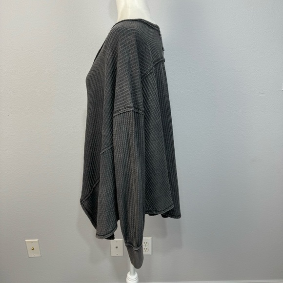 Free People We The Free Coraline Thermal Classic Waffle Knit Relaxed Fit Size XS - Picture 8 of 13